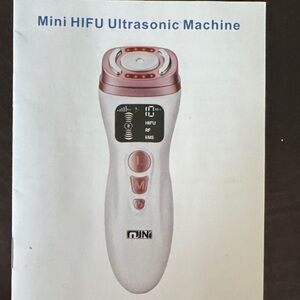 Mini HIFU Ultrasonic Machine and serious skincare reverse lift facial toning gel